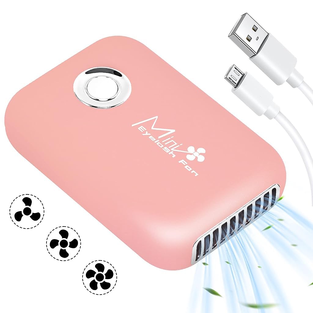 HANNEA Eyelash Fan Mini Lash Fan for Eyelash Extension Portable Lash Fan Dryer Handheld Rechargable USB Eyelash Fan with 3 Adjustable Speed Cooling Air Fan Eyelash Extension Application HANNEA Eyelash Fan Mini Lash Fan for Eyelash Extension Portable Lash Fan Dryer Handheld Rechargable USB Eyelash Fan with 3 Adjustable Speed Cooling Air Fan Eyelash Extension Application